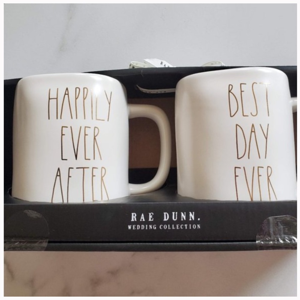 Rae Dunn Wedding Best Day Ever Happily Ever After